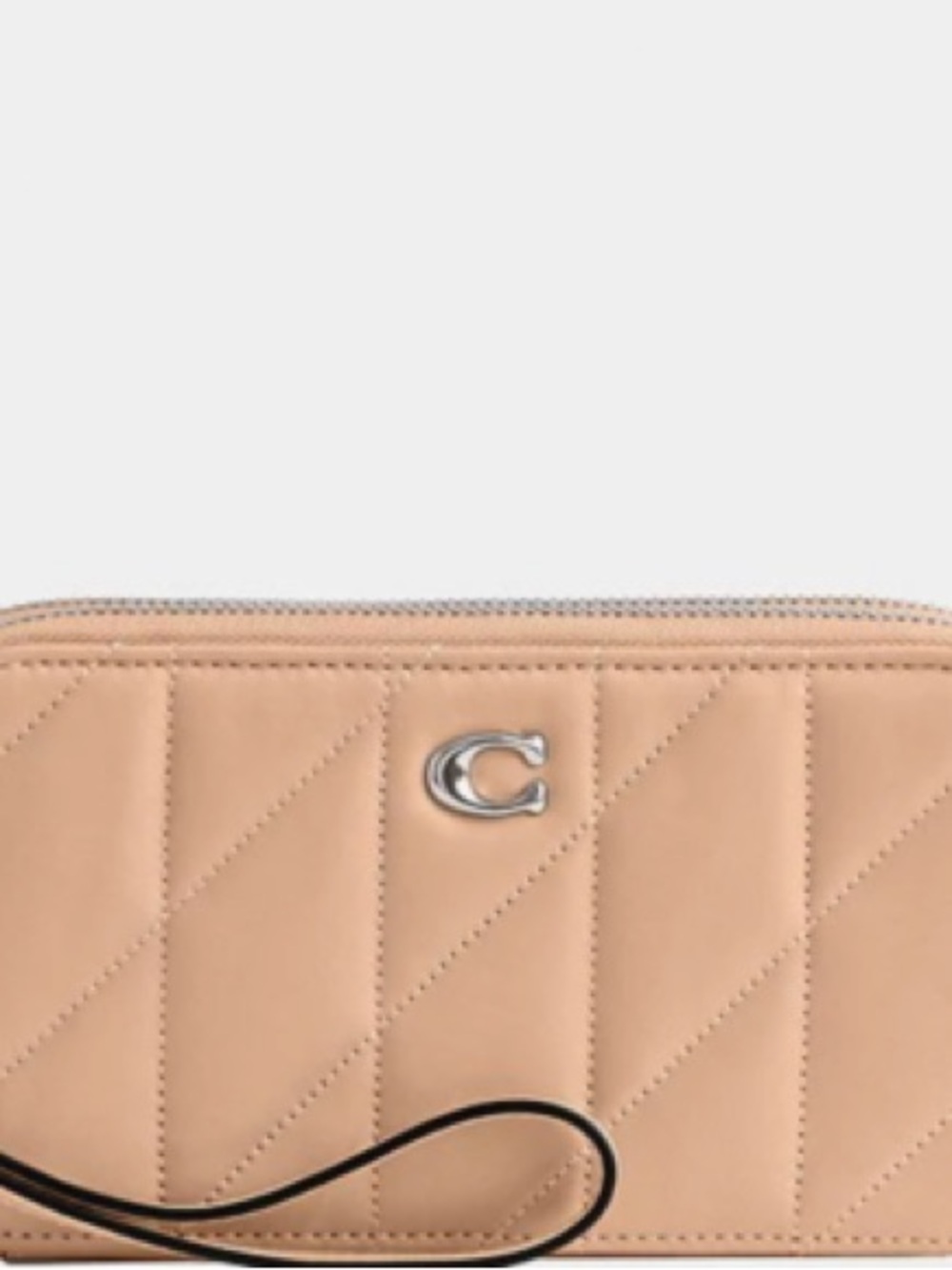NWOT Coach Kira Quilted Crossbody in Buff